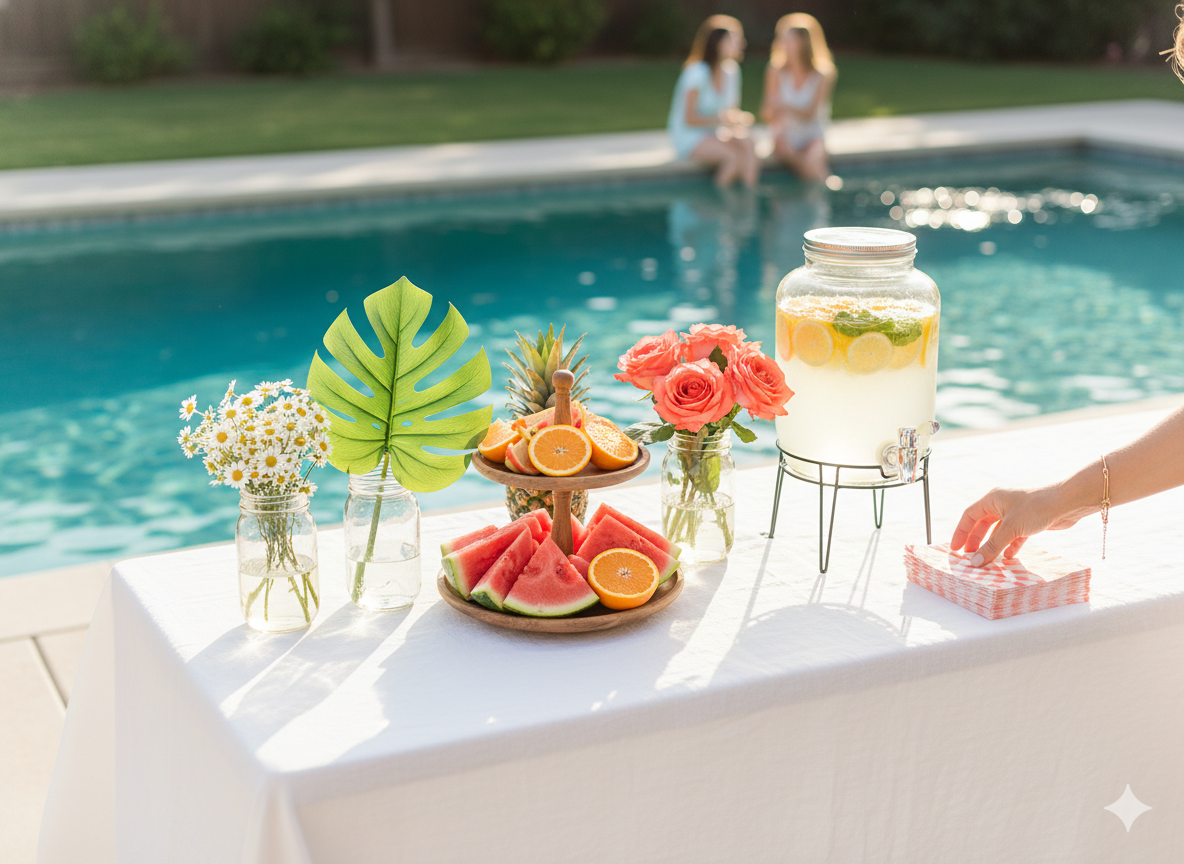 Effortless Pool Party Table Decorations That Look Amazing!