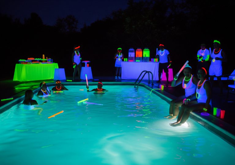 Glow Pool Party Ideas