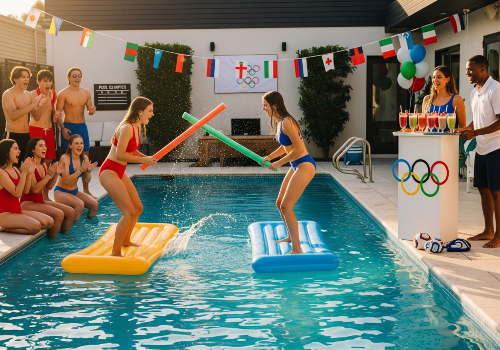 Noodle Jousting - Pool Party Games for Adults That Everyone Will Play