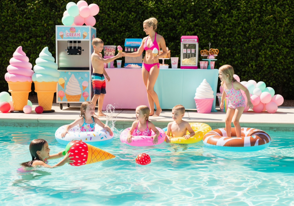 Birthday Pool Party (Ice Cream Theme)