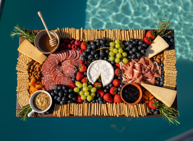 How to Build a Pool Party Charcuterie Board That Wows