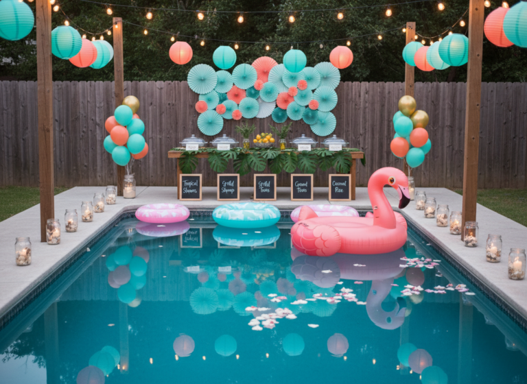 20 Simple DIY Pool Party Decorations Under $30