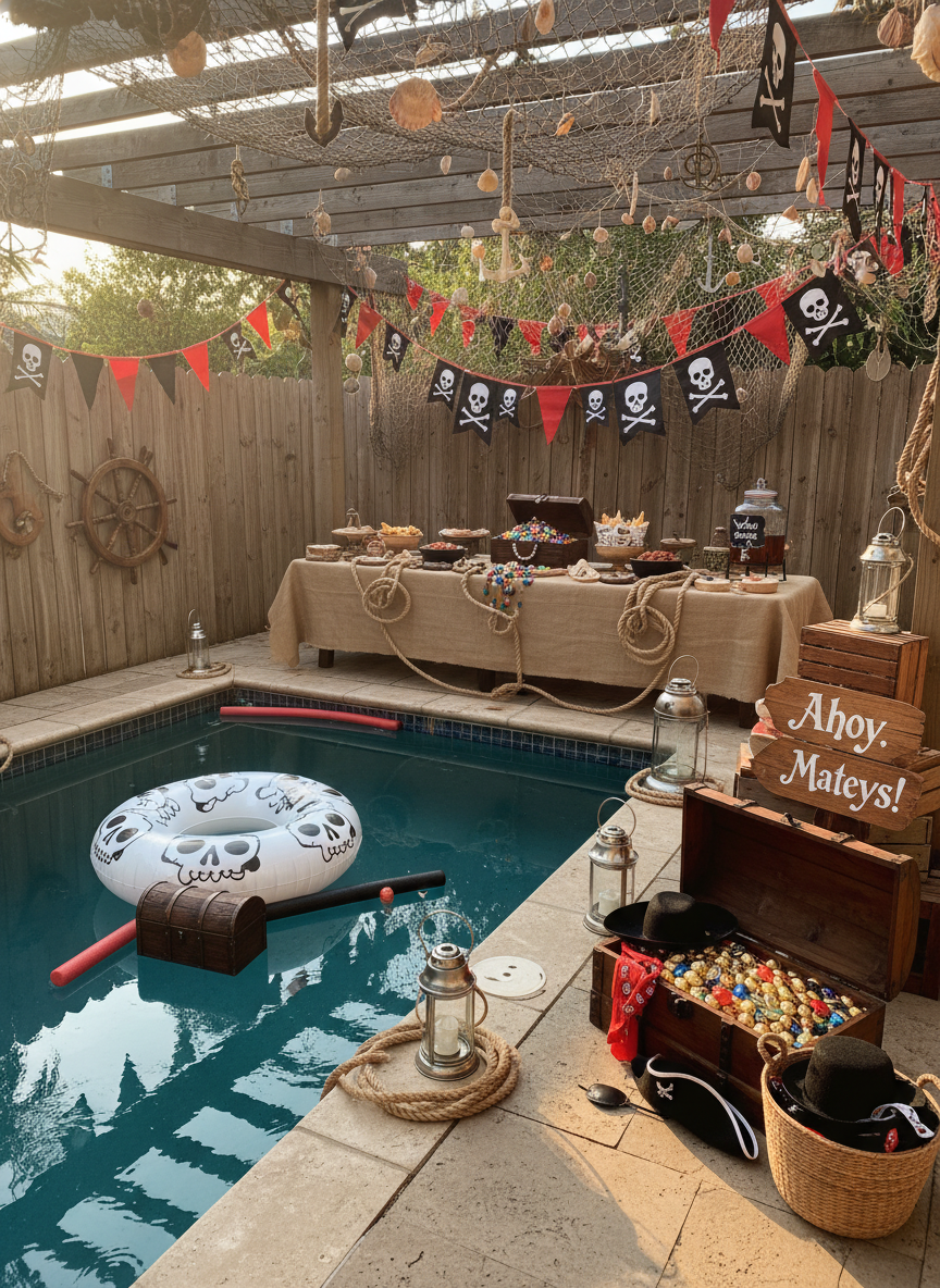Exciting Pirate Pool Party Theme Everyone Loves