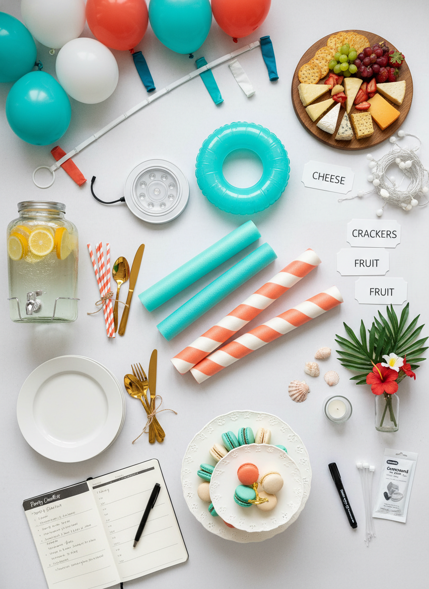 Smart Pool Party Supplies List: What to Buy & From Where
