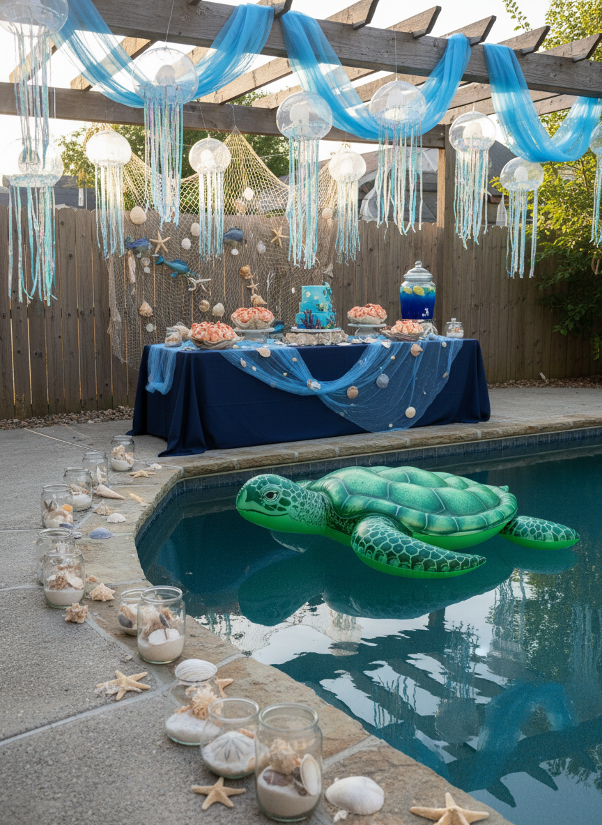 Magical Under the Sea Pool Party Decorations
