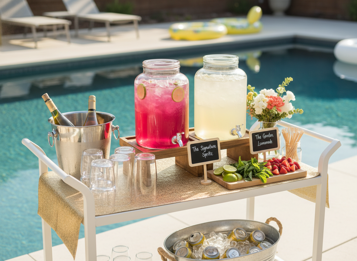 Poolside Bar: The Best Way to Set it Up for a Party