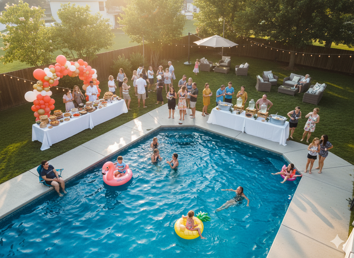 Large Pool Party: How Best to Host 50+ Guests Effortlessly